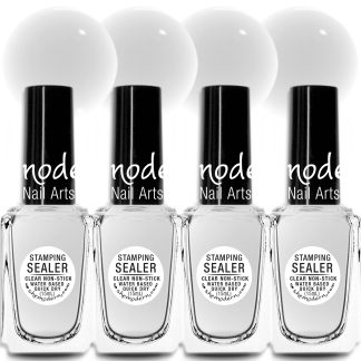 ♦ Water-Based STAMPING SEALER Polish Air-Dry </br>Set of 4
