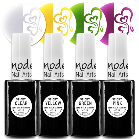 ♥ STICKY Sheer Jelly Led/Uv Cure Stamping Polish Semi-Gel </br>Choice of 4