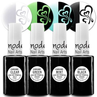 ♥ CHROME Opaque Led/Uv Cure Stamping Polish Semi-Gel </br>Choice of 4