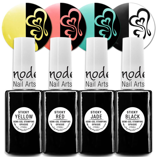 ♥ STICKY Opaque Led/Uv Cure Stamping Polish Semi-Gel </br>Choice of 4