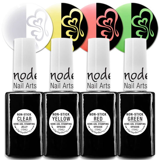 ♥ NON-STICK Led/Uv Cure Stamping Polish Semi-Gel </br>Choice of 4